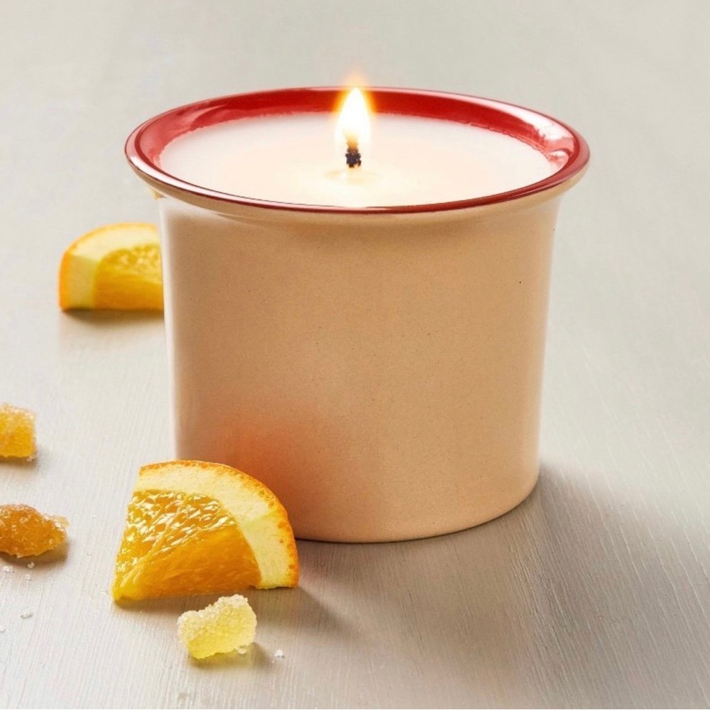 Two-tone Ceramic Sunkissed Ginger Jar Candle Tan/Red - Hearth & Hand Magnolia